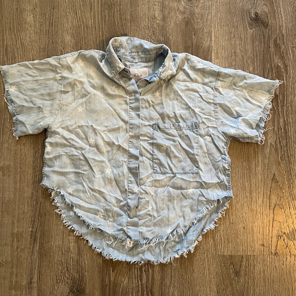 Rails Ingrid Raw Star Print Lyocell Shirt